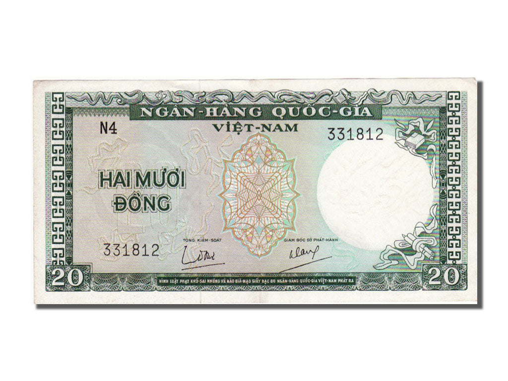 South Vietnam, 20 Dông, 1964, AU(55-58), 331812