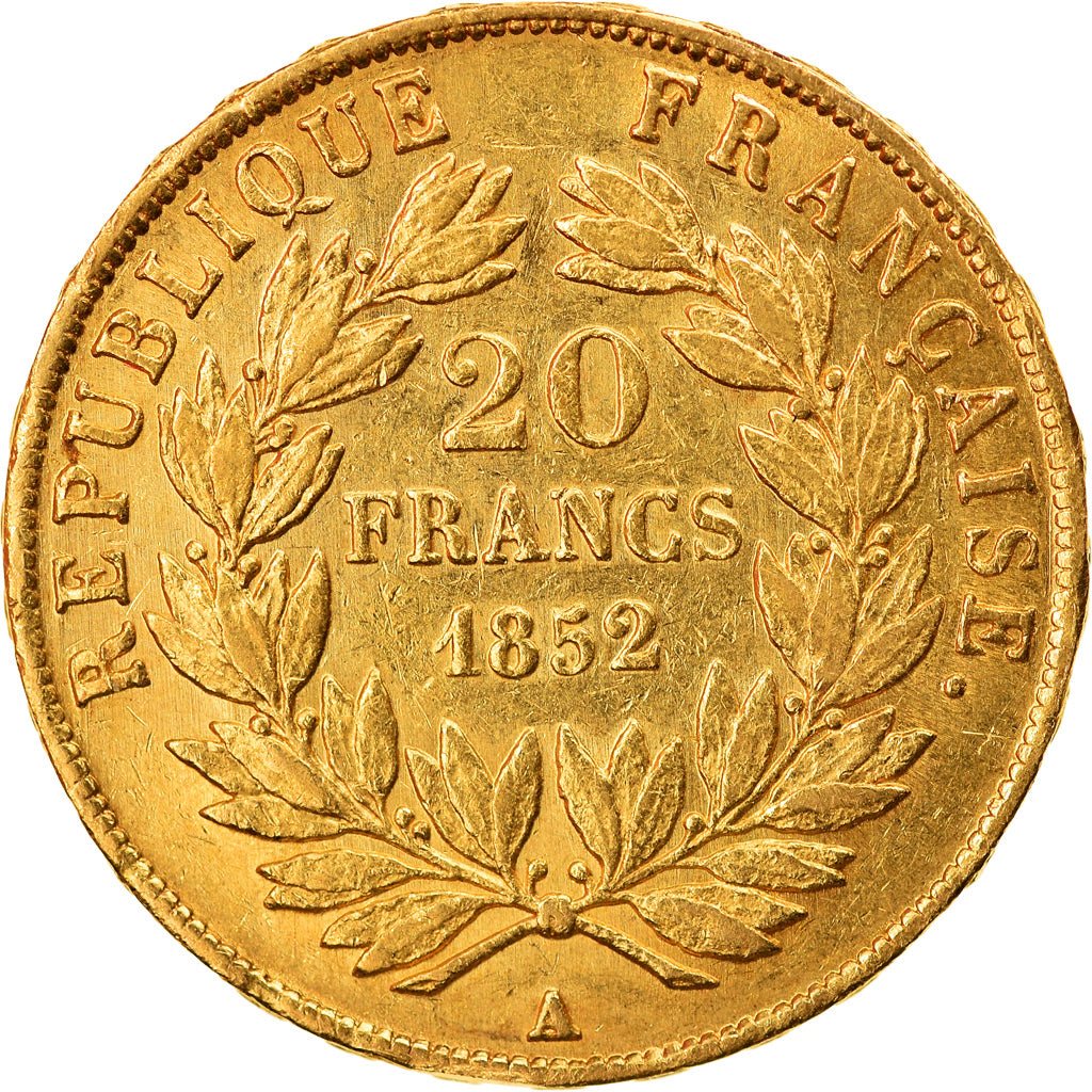 Münze, Frankreich, Napoleon III, Napoléon III, 20 Francs, 1852, Paris, SS