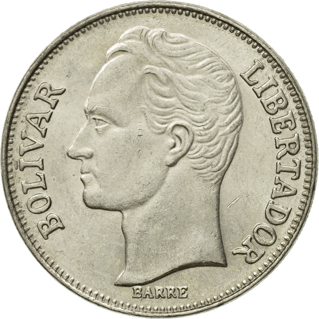 Münze, Venezuela, 2 Bolivares, 1989, SS, Nickel Clad Steel, KM:43a.1