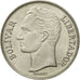 Moneta, Venezuela, 2 Bolivares, 1989, BB, Acciaio ricoperto in nichel, KM:43a.1