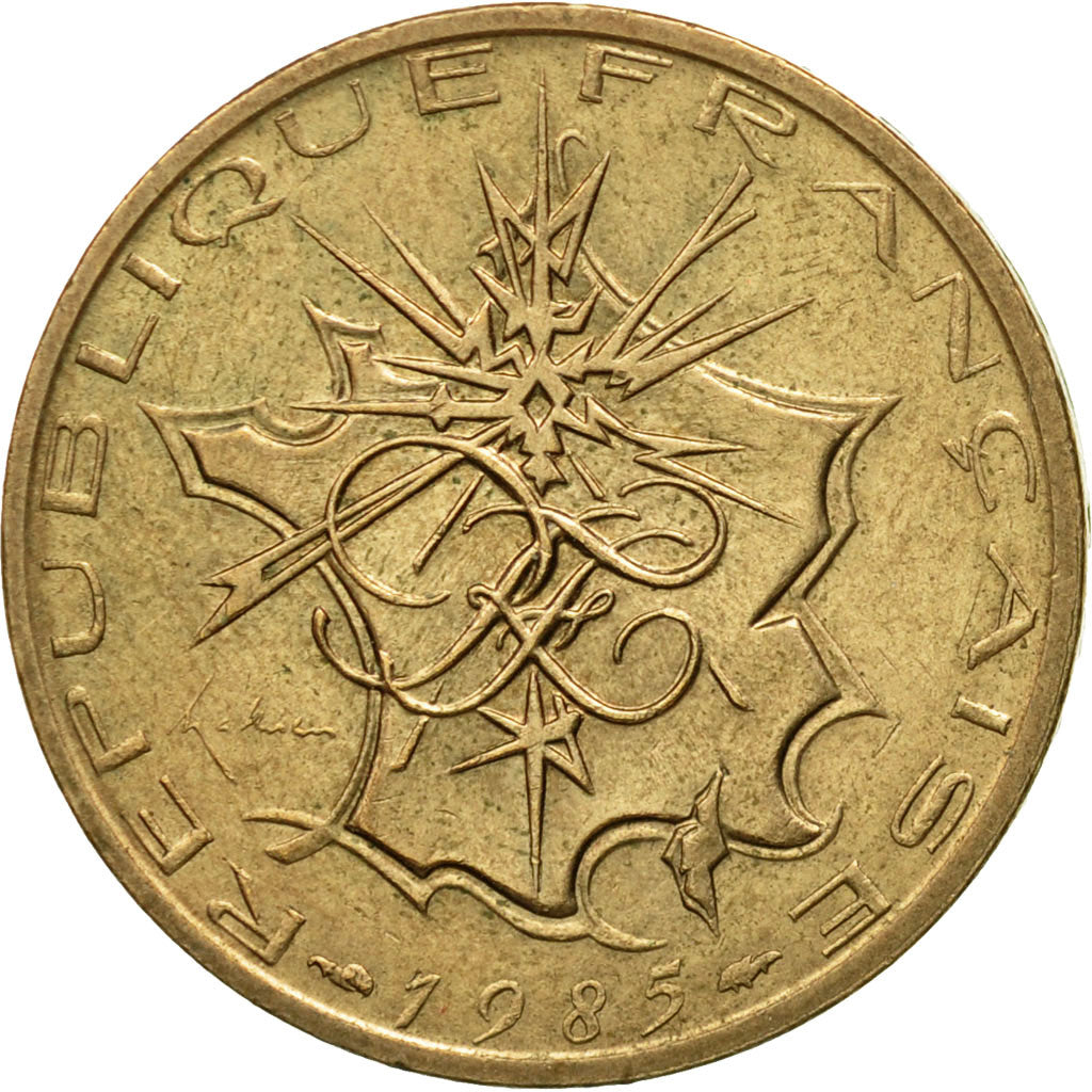 Moneta, Francia, Mathieu, 10 Francs, 1985, Paris, BB, Nichel-ottone, KM:940