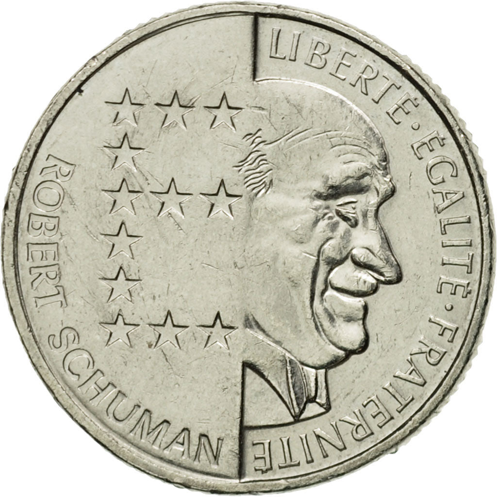 Moneta, Francia, Schumann, 10 Francs, 1986, Paris, BB, Nichel, KM:958