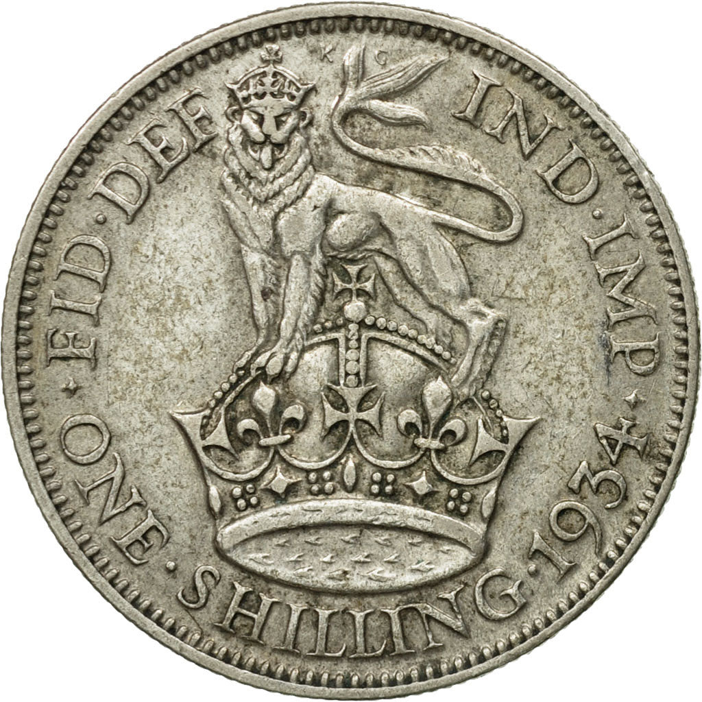 Moneta, Gran Bretagna, George V, Shilling, 1934, MB+, Argento, KM:833