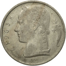 Moneta, Belgio, 5 Francs, 5 Frank, 1963, MB+, Rame-nichel, KM:135.1