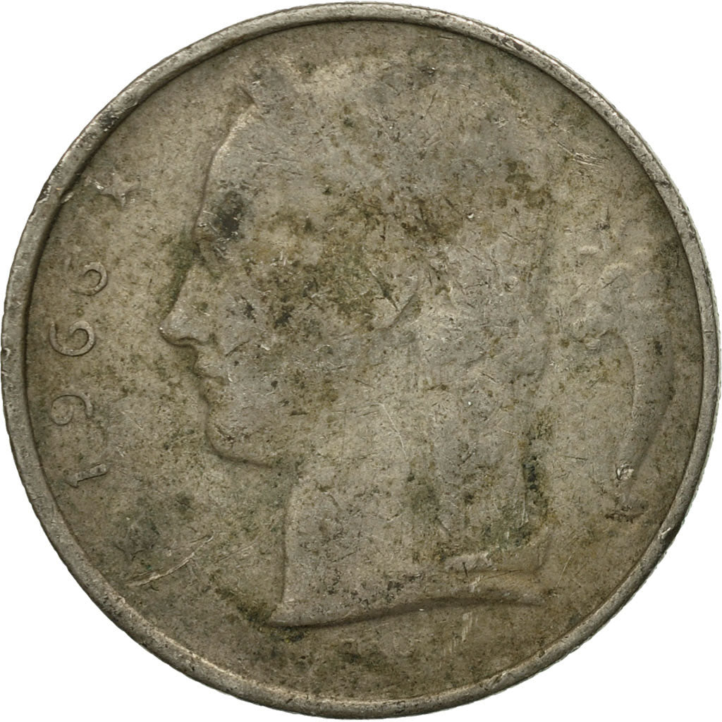 Coin, Belgium, 5 Francs, 5 Frank, 1966, VF(20-25), Copper-nickel, KM:135.1
