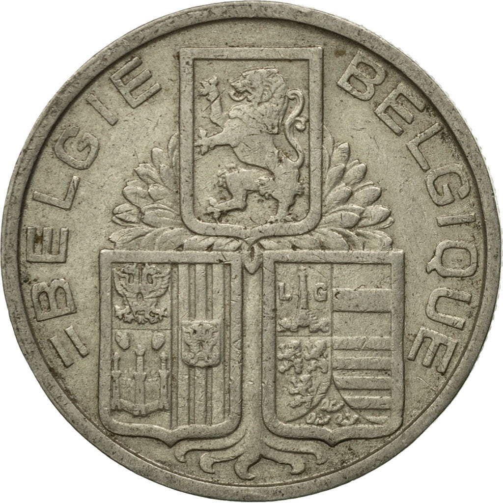 Coin, Belgium, 5 Francs, 5 Frank, 1939, VF(30-35), Nickel, KM:117.1