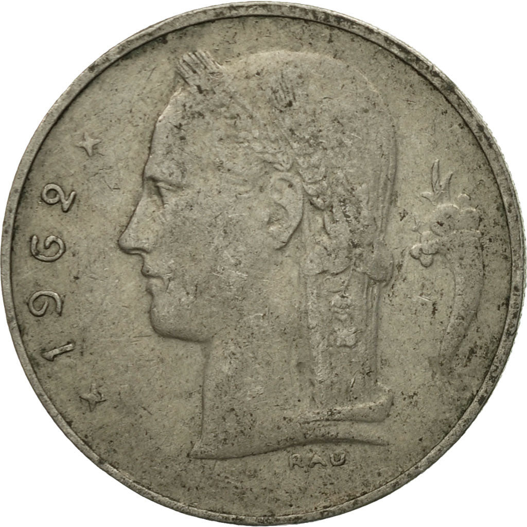 Coin, Belgium, Franc, 1962, VF(30-35), Copper-nickel, KM:143.1