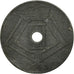 Moneta, Belgia, 10 Centimes, 1943, VF(30-35), Cynk, KM:125