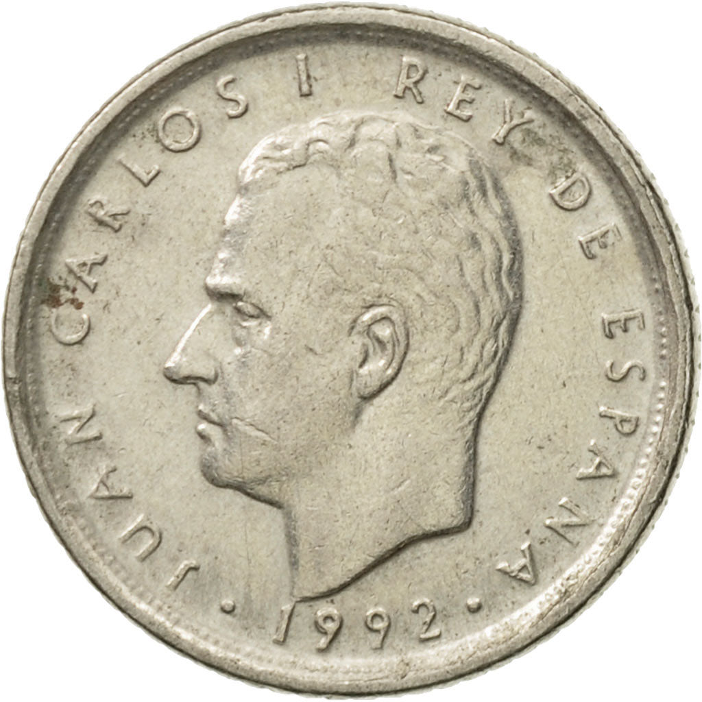 Coin, Spain, Juan Carlos I, 10 Pesetas, 1992, EF(40-45), Copper-nickel, KM:903
