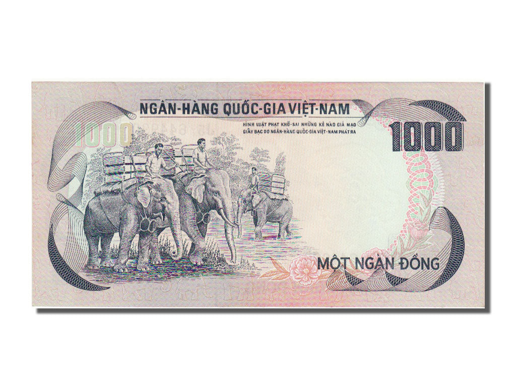 Banknote, South Viet Nam, 1000 D<ox>ng, 1972, UNC(65-70)