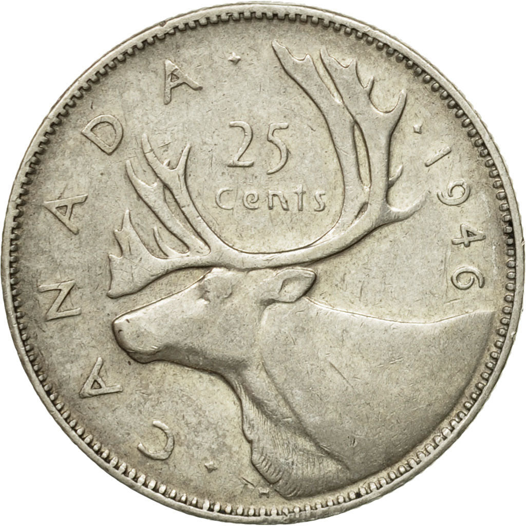 Münze, Kanada, George VI, 25 Cents, 1946, Royal Canadian Mint, Ottawa, SS