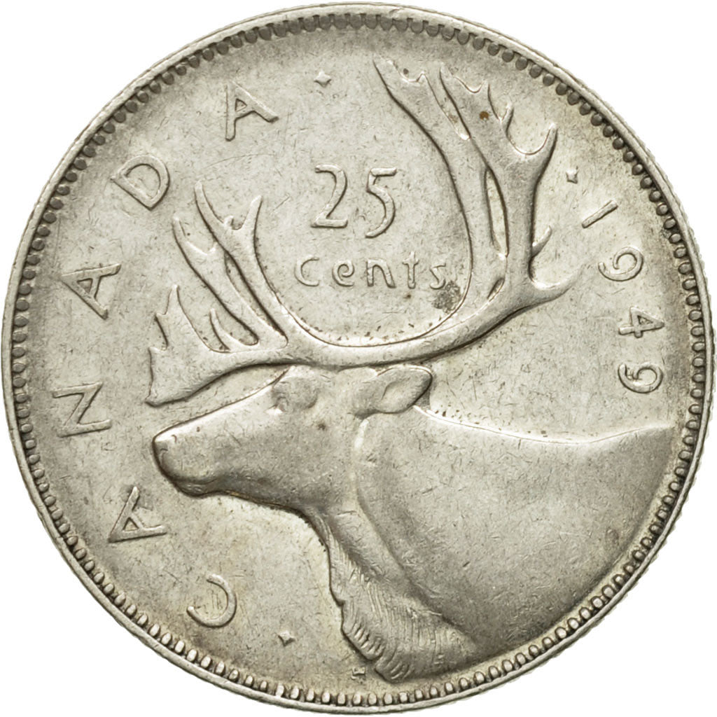 Monnaie, Canada, George VI, 25 Cents, 1949, Royal Canadian Mint, Ottawa, TTB