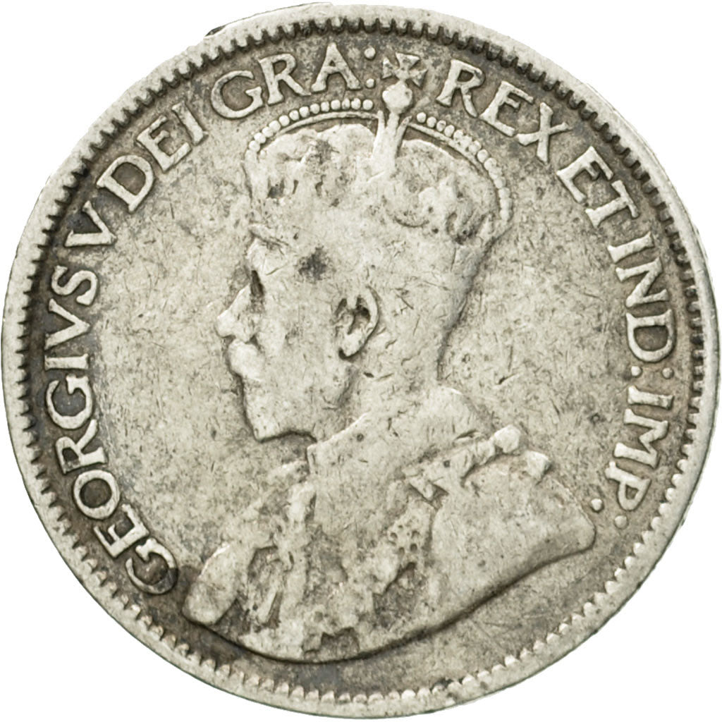 Moneta, Canada, George V, 10 Cents, 1913, Royal Canadian Mint, Ottawa, BB