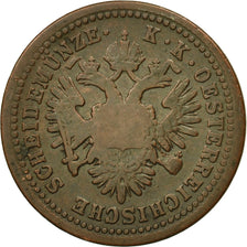 Moneta, Austria, Franz Joseph I, Kreuzer, 1851, BB, Rame, KM:2185