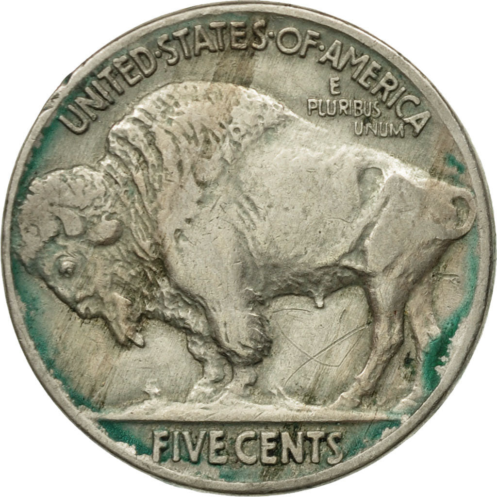 Moneta, Stati Uniti, Buffalo Nickel, 5 Cents, 1917, U.S. Mint, Philadelphia, MB