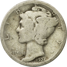 Münze, Vereinigte Staaten, Mercury Dime, Dime, 1924, U.S. Mint, Philadelphia