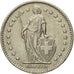 Coin, Switzerland, Franc, 1977, Bern, EF(40-45), Copper-nickel, KM:24a.1