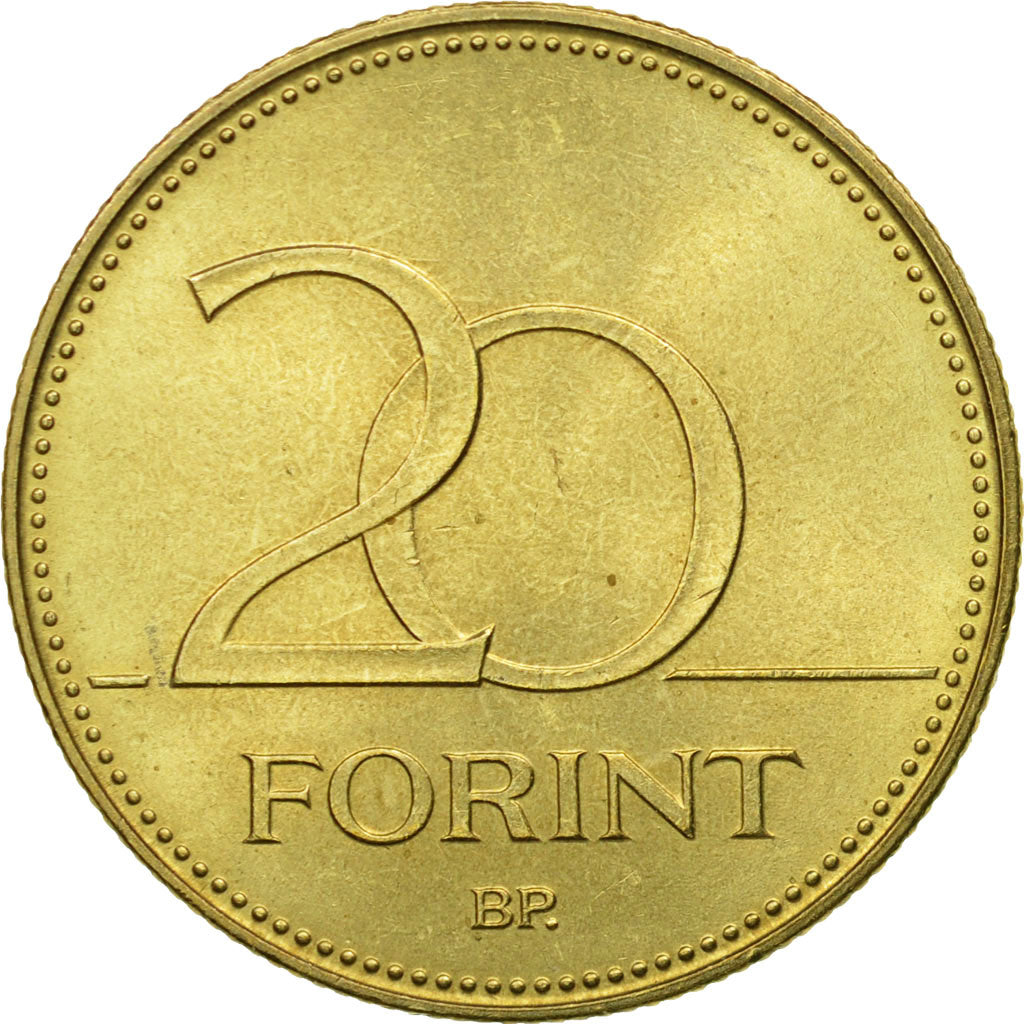 Monnaie, Hongrie, 20 Forint, 1994, Budapest, TTB, Nickel-brass, KM:696