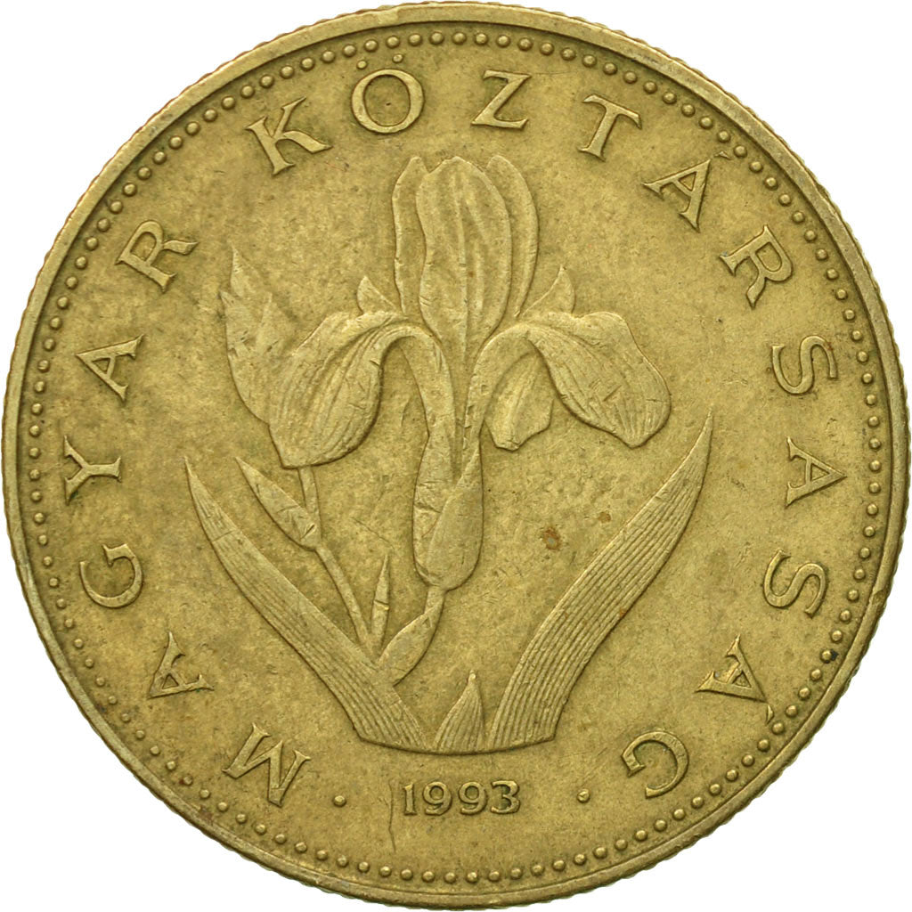 Monnaie, Hongrie, 20 Forint, 1993, Budapest, TB+, Nickel-brass, KM:696