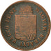 Moneda, Hungría, Franz Joseph I, Krajczar, 1881, Kremnitz, BC+, Cobre, KM:458