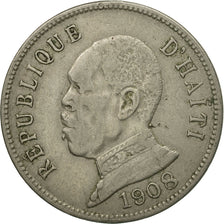 Moneta, Haiti, 50 Centimes, 1908, MB+, Rame-nichel, KM:56