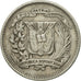 Monnaie, Dominican Republic, 10 Centavos, 1944, TTB, Argent, KM:19