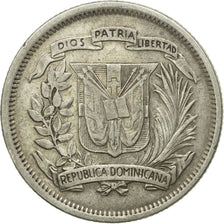 Münze, Dominican Republic, 25 Centavos, 1944, SS, Silber, KM:20
