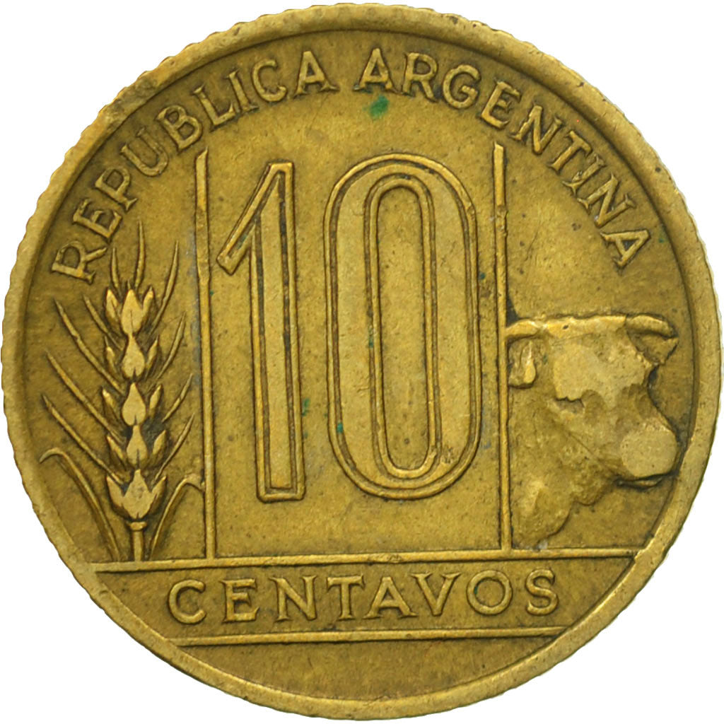 Monnaie, Argentine, 10 Centavos, 1944, TTB, Aluminum-Bronze, KM:41