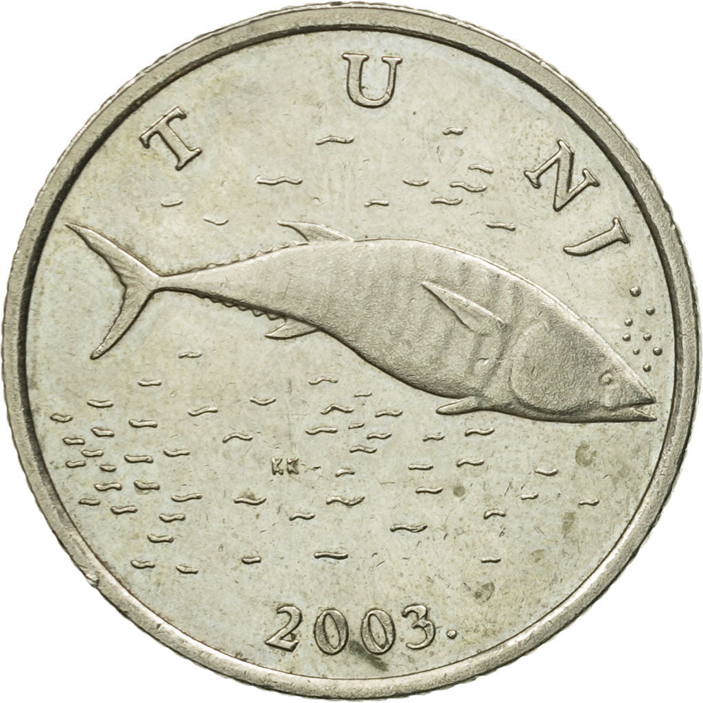 Moneta, Chorwacja, 2 Kune, 2003, EF(40-45), Miedź-Nikiel-Cynk, KM:10