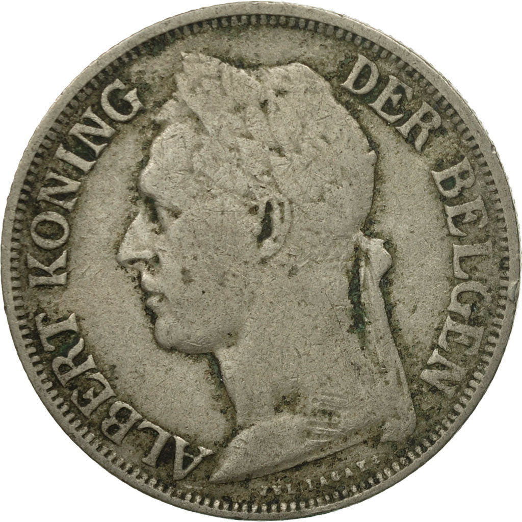 Moneta, Congo belga, Franc, 1926, MB, Rame-nichel, KM:21