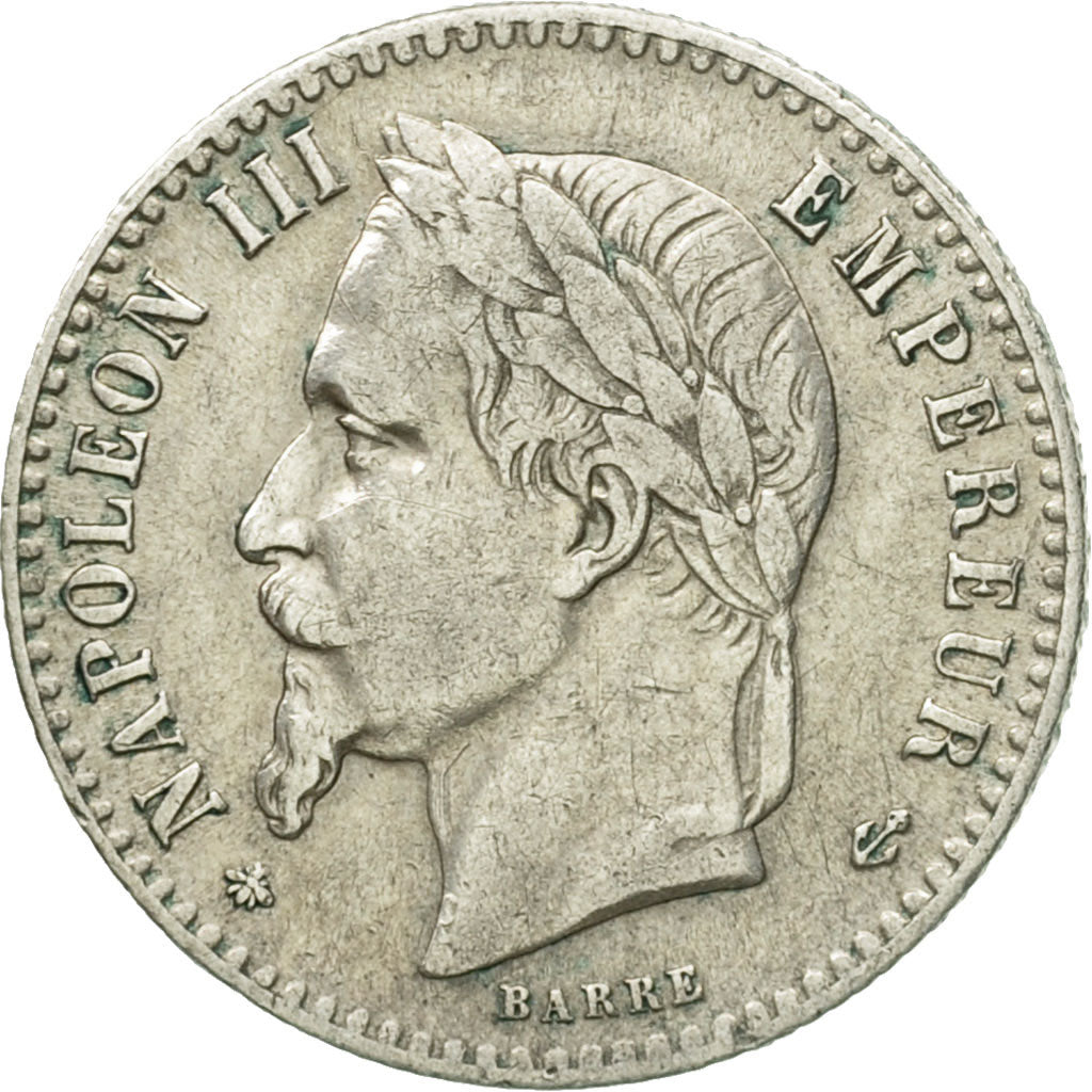 Munten, Frankrijk, Napoleon III, Napoléon III, 50 Centimes, 1866, Paris, FR+