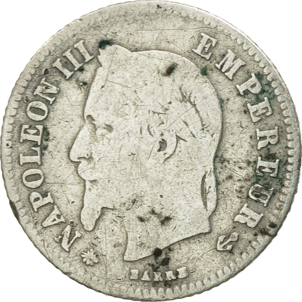 Coin, France, Napoleon III, Napoléon III, 20 Centimes, 1864, Paris, VF(20-25)