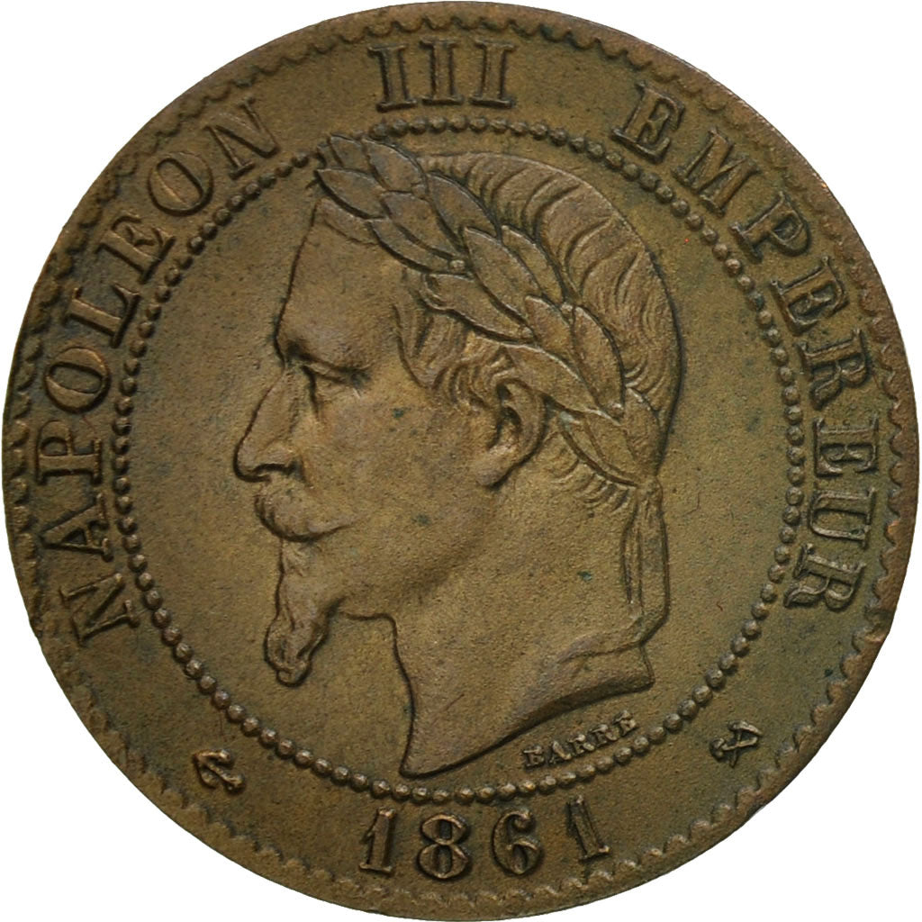 Monnaie, France, Napoleon III, Napoléon III, 2 Centimes, 1861, Bordeaux, TB+