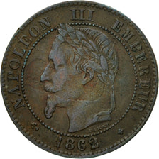 Monnaie, France, Napoleon III, Napoléon III, 2 Centimes, 1862, Strasbourg, TB+