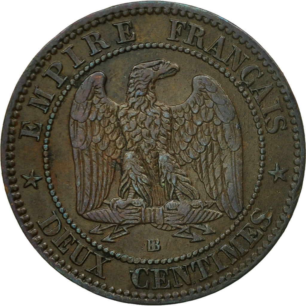 Monnaie, France, Napoleon III, Napoléon III, 2 Centimes, 1862, Strasbourg, TB+