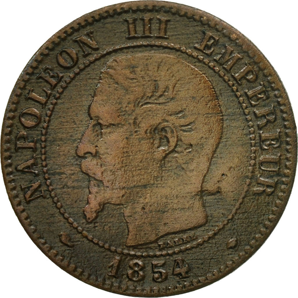 Monnaie, France, Napoleon III, Napoléon III, 2 Centimes, 1854, Marseille, TB+