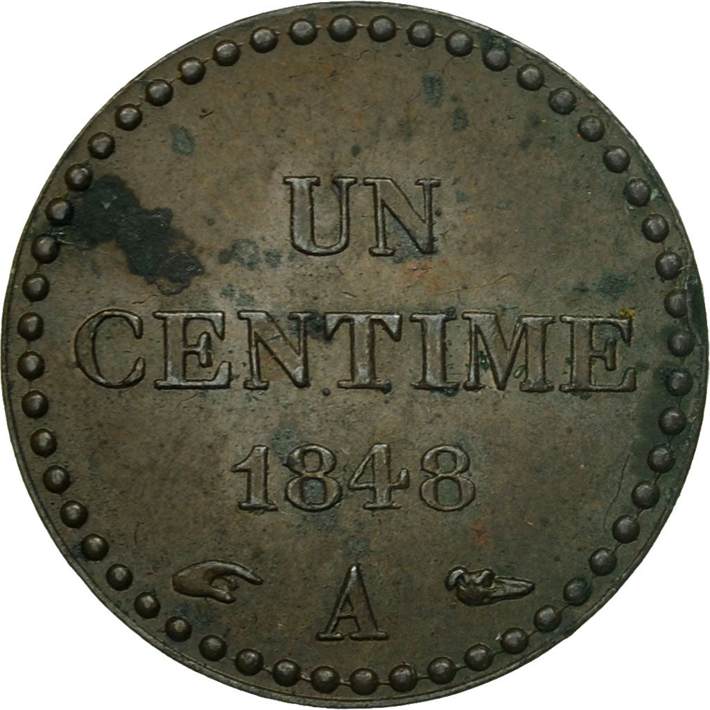 Coin, France, Dupré, Centime, 1848, Paris, VF(30-35), Bronze, KM:754
