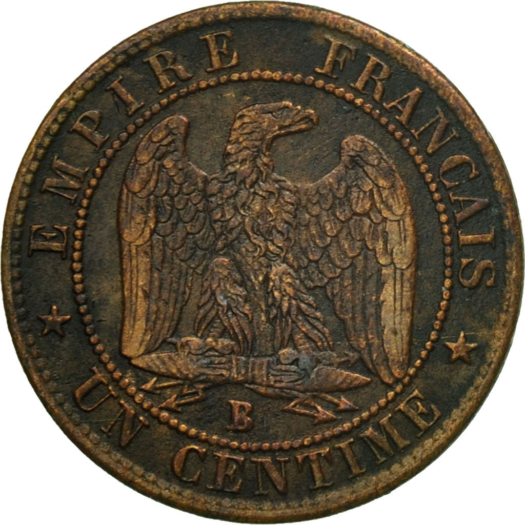 Munten, Frankrijk, Napoleon III, Napoléon III, Centime, 1855, Rouen, FR+