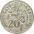 Münze, Neukaledonien, 20 Francs, 1986, Paris, S+, Nickel, KM:12