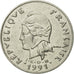 Coin, New Caledonia, 20 Francs, 1991, Paris, EF(40-45), Nickel, KM:12
