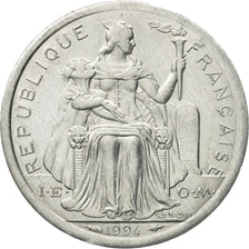 Moneda, Nueva Caledonia, Franc, 1994, Paris, MBC, Aluminio, KM:10