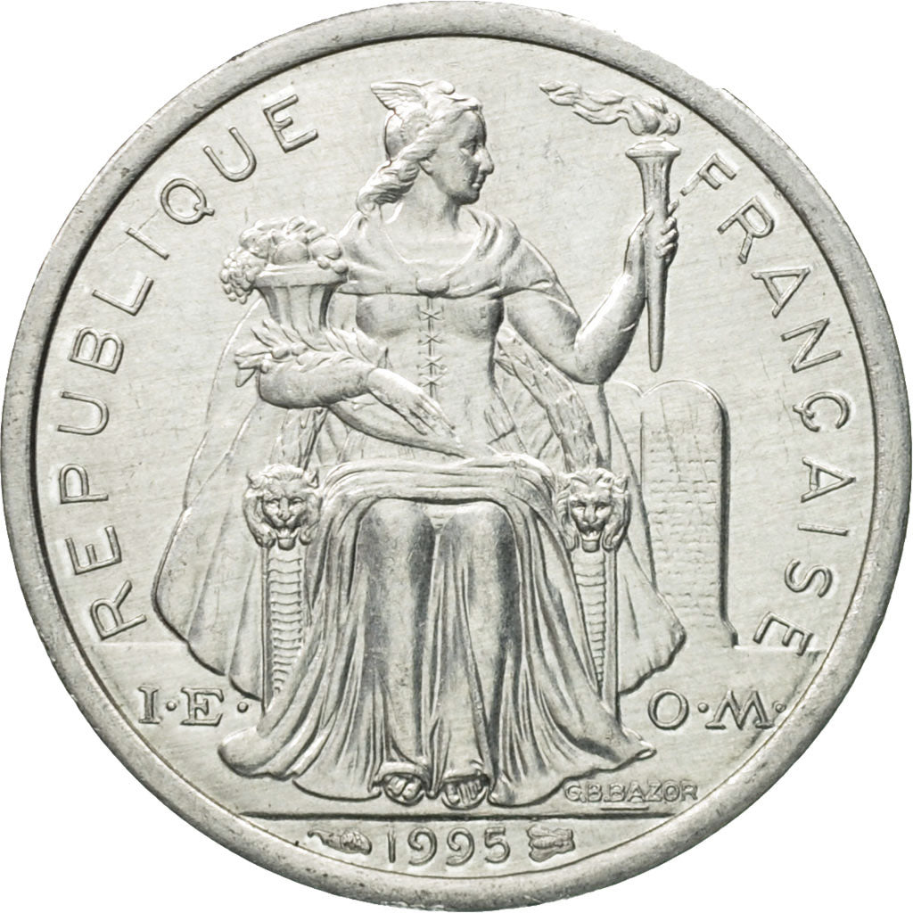 Moneta, Polinezja Francuska, Franc, 1995, Paris, EF(40-45), Aluminium, KM:11