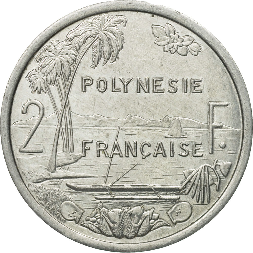 Monnaie, French Polynesia, 2 Francs, 1995, Paris, TTB, Aluminium, KM:10