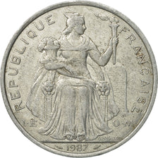 Monnaie, French Polynesia, 5 Francs, 1987, Paris, TB+, Aluminium, KM:12