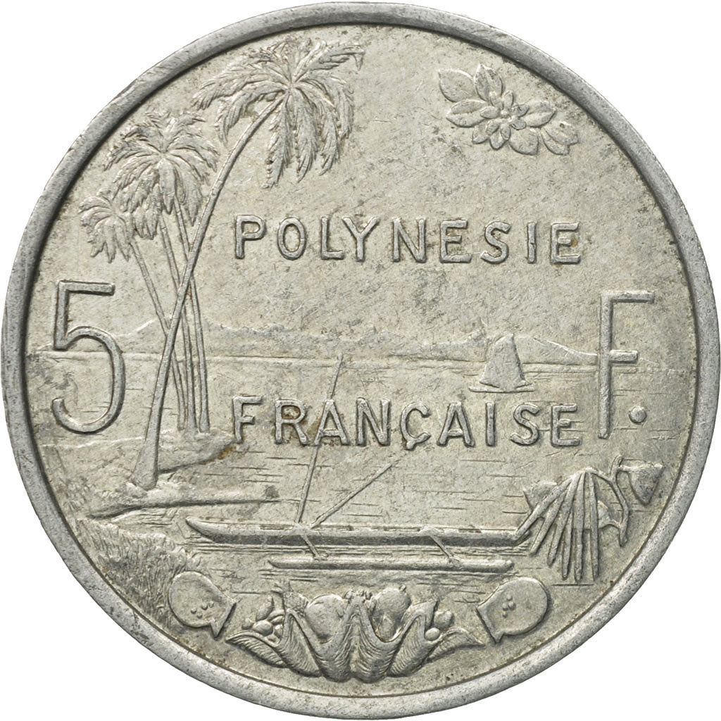Monnaie, French Polynesia, 5 Francs, 1987, Paris, TB+, Aluminium, KM:12