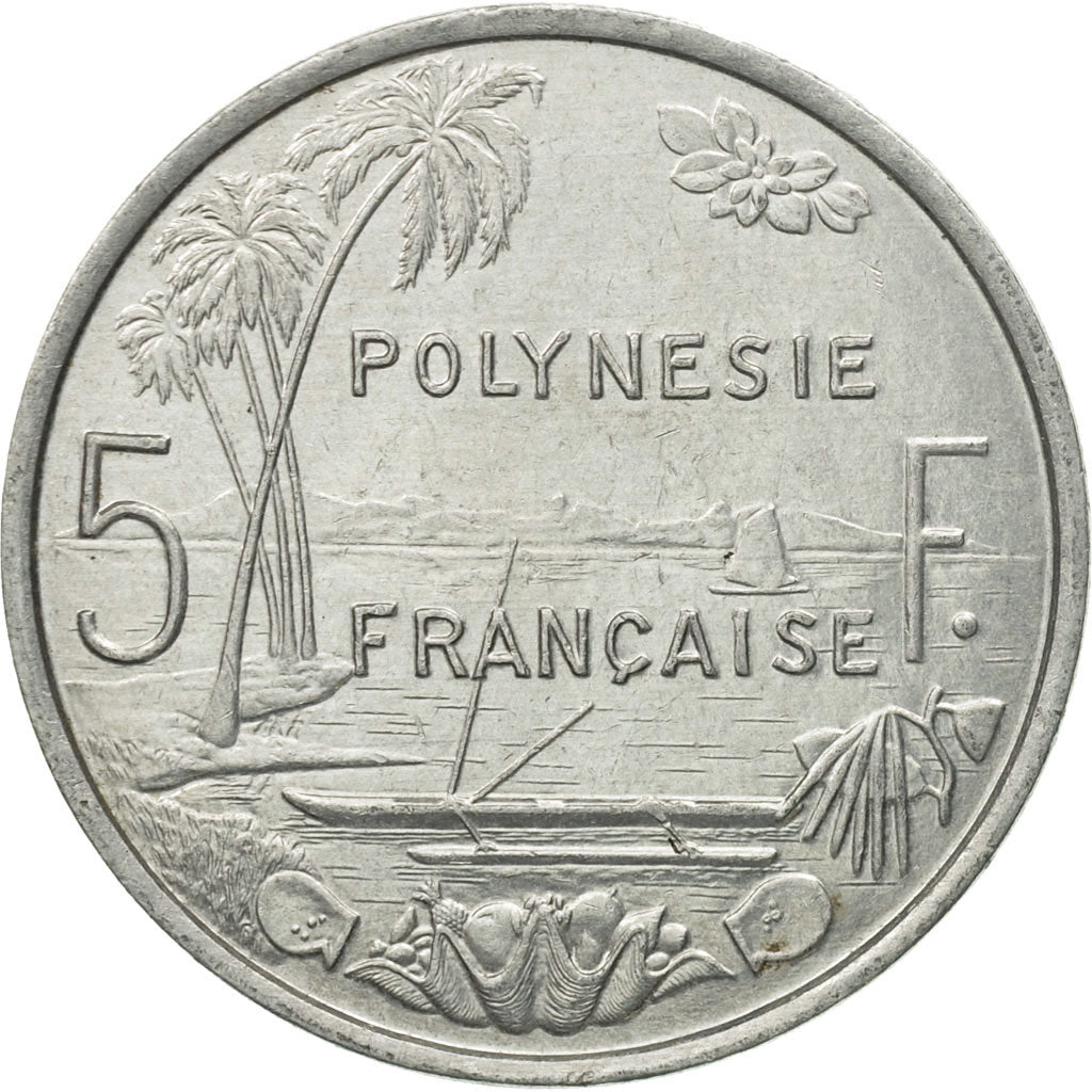 Monnaie, French Polynesia, 5 Francs, 1992, Paris, TTB, Aluminium, KM:12