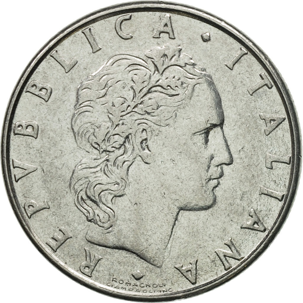 Coin, Italy, 50 Lire, 1984, Rome, EF(40-45), Stainless Steel, KM:95.1