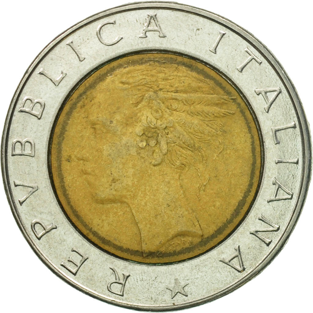 Coin, Italy, 500 Lire, 1985, Rome, VF(30-35), Bi-Metallic, KM:111