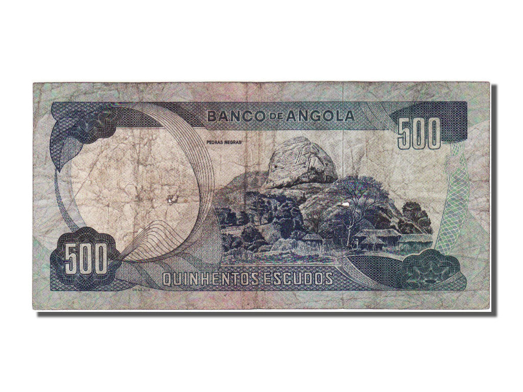 Angola, 500 Escudos, 1972, KM #102, 1972-11-24, VF(20-25), RI51528