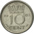 Moneda, Países Bajos, Juliana, 10 Cents, 1962, MBC, Níquel, KM:182